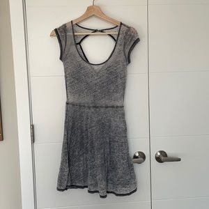 American Eagle Grey Fit & Flare Dress